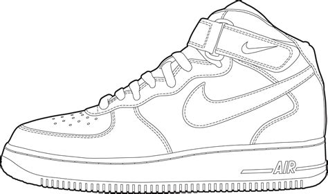 air force  coloring sheet  open coloring pages sneakers