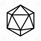 D20 Drawing Dice Sided 20 Line Clipart Icon Dragon Dragons Dungeons Vector Transparent Websites Apps 20d Getdrawings Tattoo Illustration Webstockreview sketch template