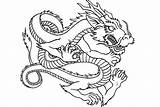 Dragon Chinese Coloring Drawing Pages Lion Japanese Head Color Step Asian Sketch Printable Netart Kids Bearded Dragons Plate Realistic sketch template