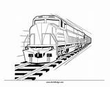 Coloring Pages Train Printable Trains Comments sketch template