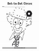 Dot Circus Skip Dots Counting Clown Specialed sketch template