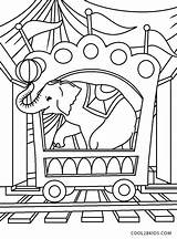 Circus Coloring Pages Train Kids Printable sketch template