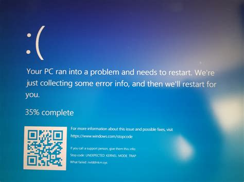 blue screen unexpected kernel mode trap nvlddmkm sys microsoft