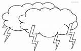 Coloring Cloud Pages Thunder Printable Kids Clouds Colouring Cool2bkids Storm Rain Color Drawing Weather Lightning Thunderstorm Sheets Printables Drawings Worksheets sketch template
