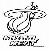 Coloring Miami Pages Nba Basketball Heat Logo Silhouette Sports Teams Logos Template Hurricanes Stencils Stencil Hawks Atlanta Colormegood Choose Board sketch template