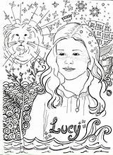 Narnia Lucy Pevensie sketch template