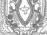 Morrigan Goddess sketch template