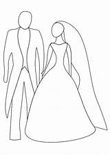 Matrimonio Colorare Disegno sketch template