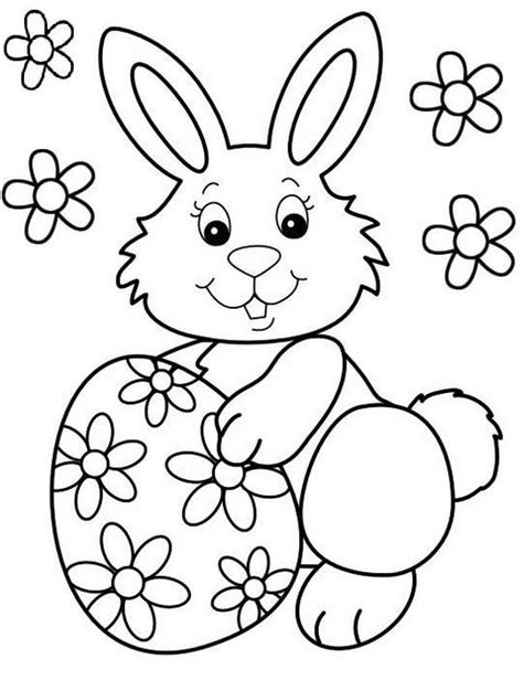 easter bunny coloring sheet  children bunny coloring pages