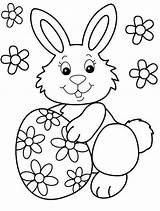Easter Bunny Coloring Pages Colouring Sheet Kids Drawing Printable Rabbit Spring Doghousemusic Print sketch template