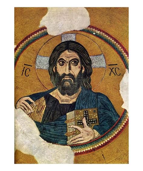 art print christ pantocrator 1100 art byzantin in 2019 christ