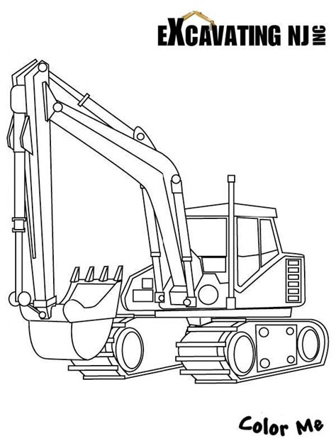 excavator coloring page truck coloring pages coloring pages kids