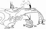 Oggy Cockroaches Coloring Pages Color Getcolorings Getdrawings sketch template