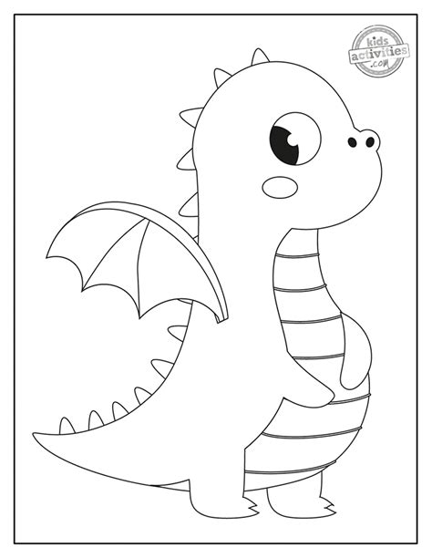 cutest baby dragon coloring page remumbercom