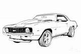 Camaro Coloring Pages Cars 1967 Ss sketch template
