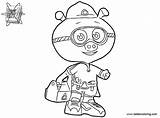 Coloring Super Why Pig Pages Alpha Kids Printable sketch template