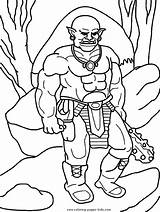 Coloring Pages Troll Trolls Medieval Color Fantasy Giant Kids Sheets Dragons Giants Printable Sheet Book Print Found sketch template