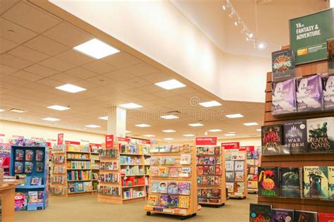 barnes  noble store interior editorial image image  indoor books