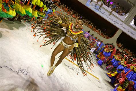 Rio Carnival Rio Brazil A Female Dancer Wearing A Feathe… Flickr
