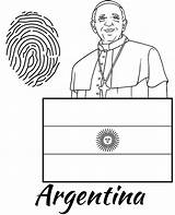 Coloring Flag Argentina sketch template