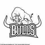 Bulls Getcoloringpages sketch template