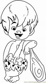 Coloring Bam Flintstones Pages Flintstone Rubble Step Fred Color Printable Cartoons Getdrawings Getcolorings sketch template