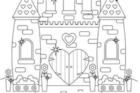 princess castle colouring page  images castle coloring page