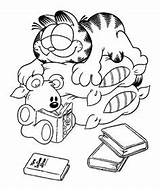 Garfield Colouring sketch template