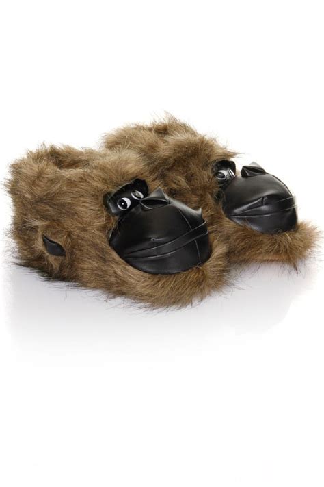 adults soft  animal slippers mens womens slip  comfy novelty indoor
