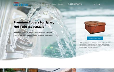 spa covers website  website designer roundbox creative
