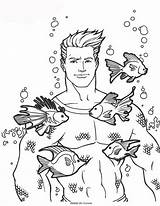 Aquaman Kleurplaten Superhelden Samuse Poissons Colorat Kolorowanki Coloriages P47 Dzieci Animaatjes Imprimer Planse Malvorlage Primiiani Desene Stimmen sketch template