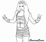 Wwe Drawing Becky Lynch Coloring Pages Banks Sasha Cena John Deviantart Template Getdrawings sketch template