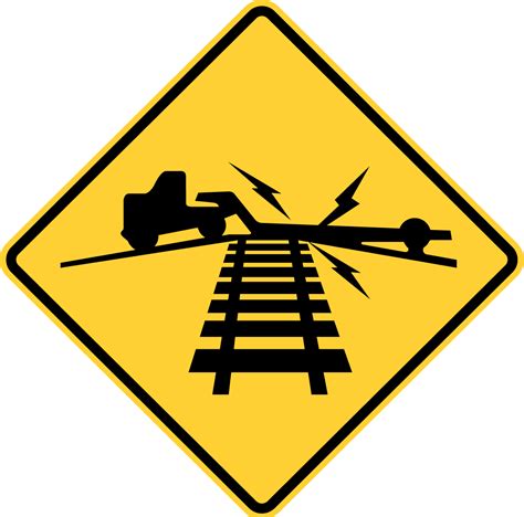 traffic signs  ground clearance railroad crossing    peel