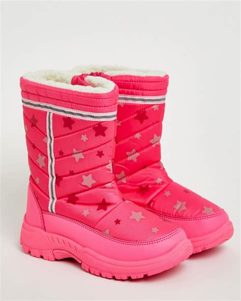 dunnes stores pink girls snow boots