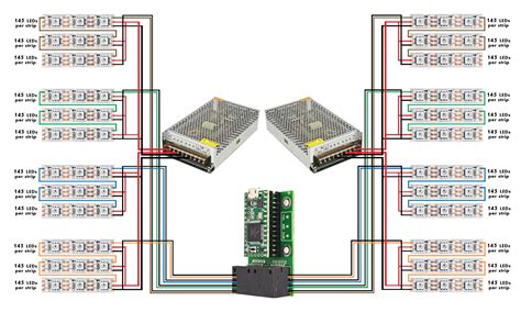 addressable led strip wiring diagram digital addressable lpd rgb led flex led strip  dc