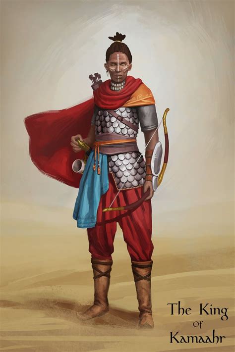 Fantasy Medieval African Warrior King By