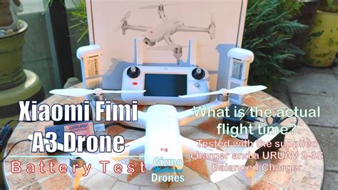 xiaomi fimi  drone battery test  minute flight time youtube