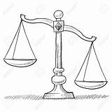 Justice Scales Drawing Unbalanced Scale Sketch Balance Illustration Easy Tattoo Law Vector Doodle Stock Coloring Tattoos Getdrawings Drawings Criminal Depositphotos sketch template