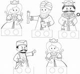Purim Puppets Esther sketch template