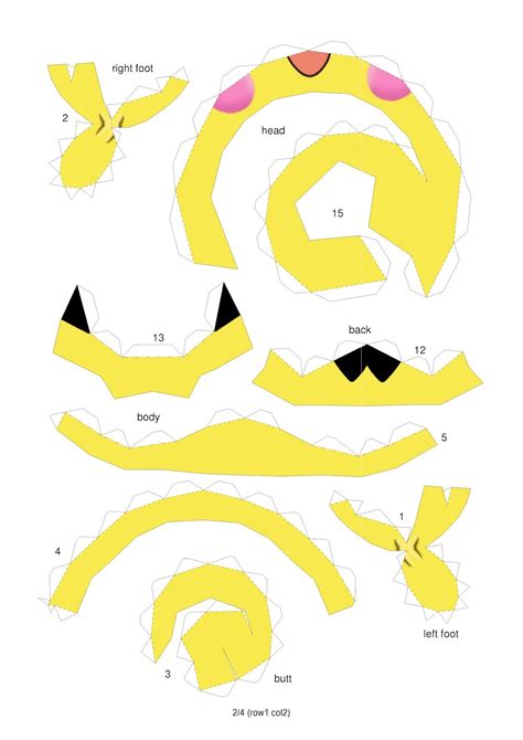 pokemon papercraft templates