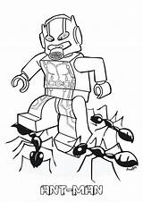 Ant Man Coloring Pages Lego sketch template