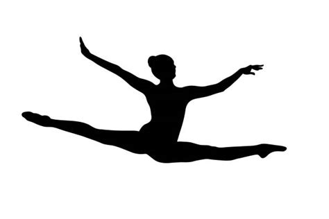 dancer silhouette split
