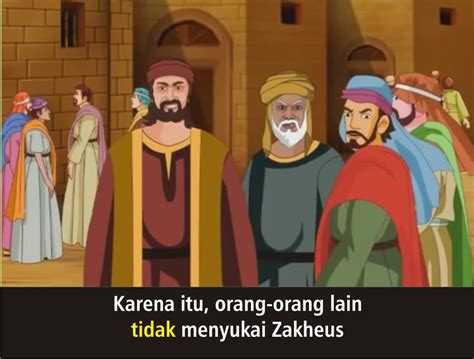 komik alkitab anak tuhan yesus bertemu zakheus
