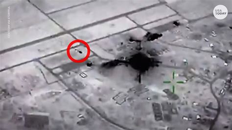 iranian missile attack drone shows moment  attack   forces