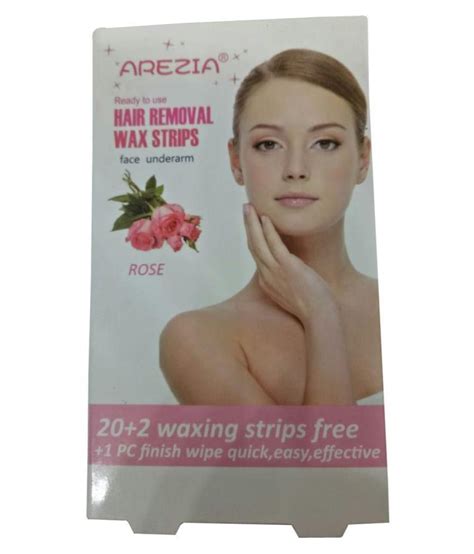 Arezia Hair Removal Wa0x Strips Face Underarm For Women Wax Strips For