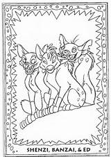 Coloring Pages Hyena Lion King Hyenas Cartoon Spotted Ed Getdrawings Shenzi Banzai Printable Getcolorings sketch template