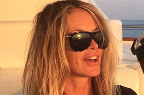 elle macpherson instagram supermodel is savaged for poolside snap for bizarre reason daily star