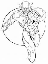 Coloring Dc Pages Comics Flash Printable Getcolorings sketch template
