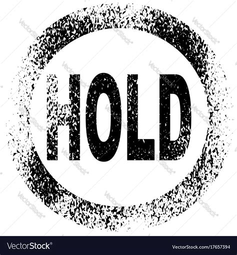 hold stamp royalty  vector image vectorstock