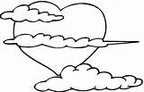 Coloring Pages Cloud Clouds Comments sketch template
